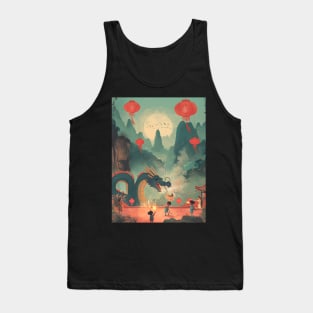 Dragon Festival: Lunar Celebration, Festive Art, and Asian Traditions Tank Top